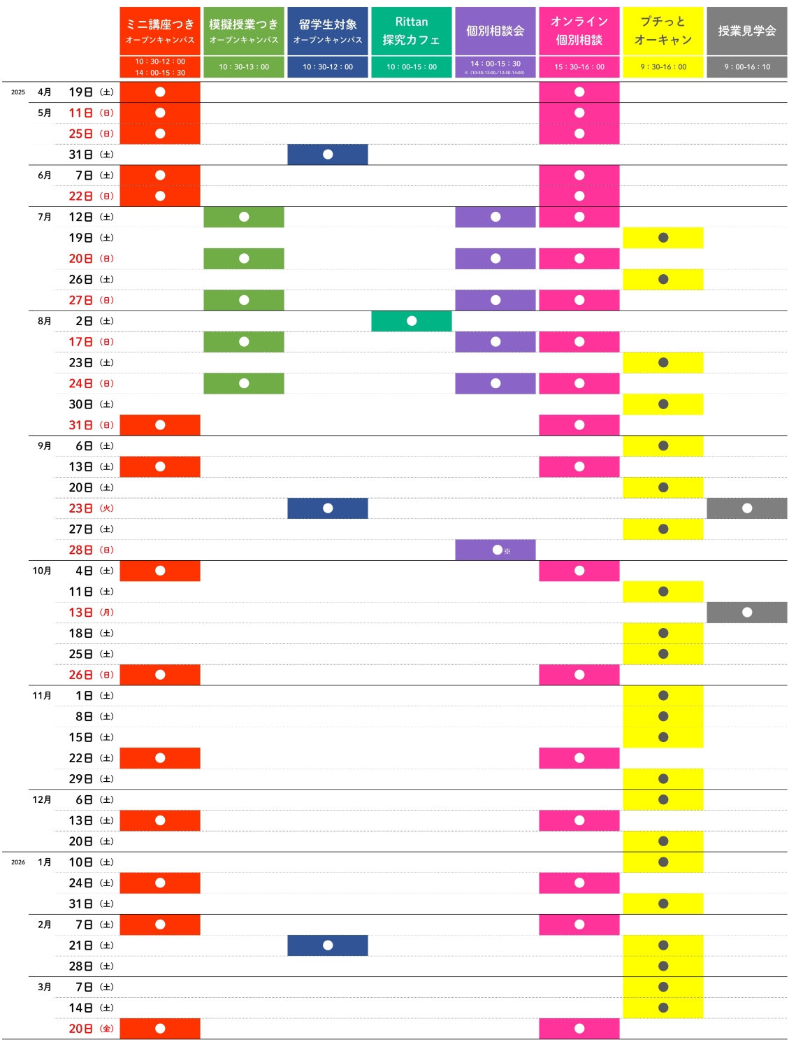 2025-2026 OC等イベントカレンダー（東京立正短期大学）プチっとオーキャン挿入 S.jpg