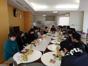 東京立正短期大学 留学生交流会の様子