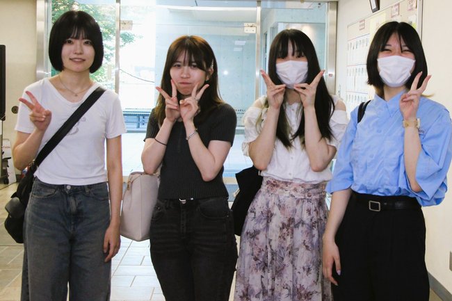 編入した卒業生が来校！（東京立正短期大学）.JPG